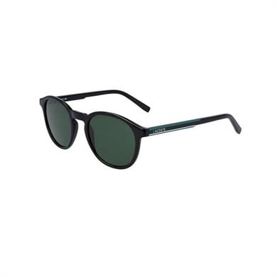 Lacoste L 916S 001 50 Unisex Yuvarlak Siyah Kemik Güneş Gözlüğü
