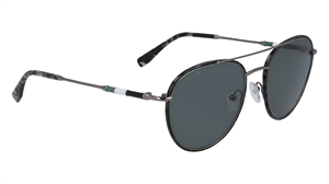 Lacoste L 102SND 033 Unisex Damla Gri Metal Güneş Gözlüğü