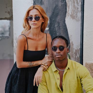 Lacoste L 197S 424 50 Unisex Yuvarlak Lacivert Metal Güneş Gözlüğü