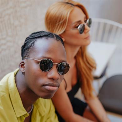 Lacoste L 197S 757 50 Unisex Yuvarlak Gold Metal Güneş Gözlüğü