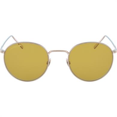 Lacoste L 202SPC 718 50 Unisex Yuvarlak Gold Metal Güneş Gözlüğü