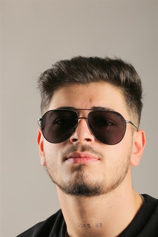 Lacoste L 209S 001 61 Erkek Damla Gri Metal Güneş Gözlüğü