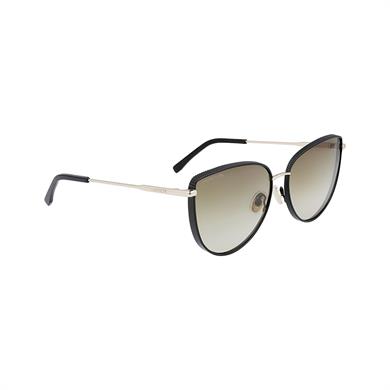 Lacoste L 230S 002 59 Kadın Cat Eye Siyah Metal Güneş Gözlüğü
