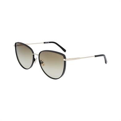 Lacoste L 230S 002 59 Kadın Cat Eye Siyah Metal Güneş Gözlüğü