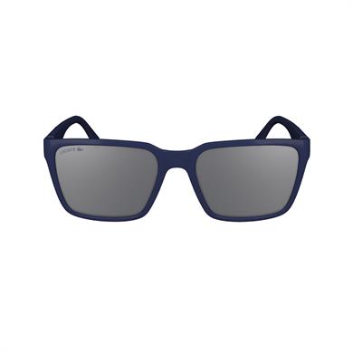 Lacoste L 6011S 424 56 Unisex Dikdörtgen Hafif Aynalı Parlak Mavi Kemik Güneş Gözlüğü