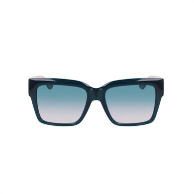 Lacoste L 6033 664 55 Kadın Dikdörtgen Yeşil Kemik Güneş Gözlüğü