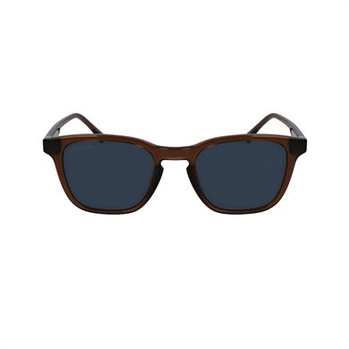 Lacoste L6040S 210 51 Unisex Oval Şeffaf Kahverengi Kemik Güneş Gözlüğü
