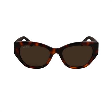 Lacoste L6047S 214 54 Kadın Geometrik Kırçıllı Kahverengi Kemik Güneş Gözlüğü