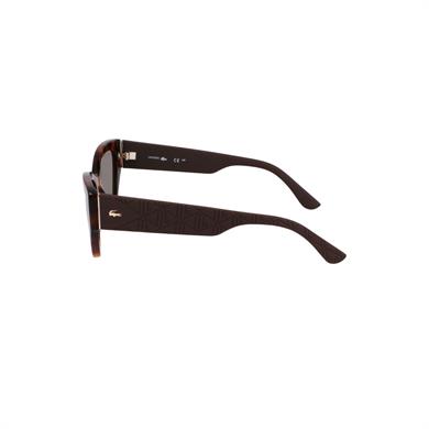 Lacoste L6047S 214 54 Kadın Geometrik Kırçıllı Kahverengi Kemik Güneş Gözlüğü