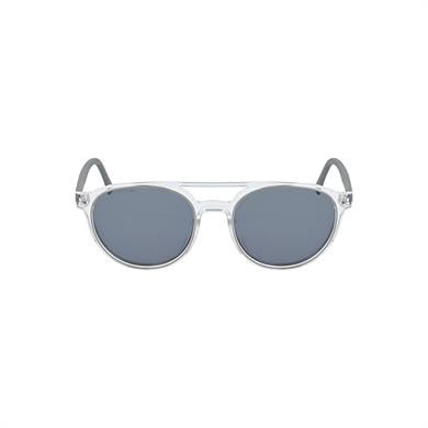 Lacoste L 881S 057 52 Unisex Yuvarlak Şeffaf Gri Kemik Güneş Gözlüğü