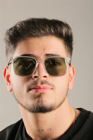 Lacoste L 882S 317 55 Erkek Dikdörtgen Lacivert Kemik Güneş Gözlüğü