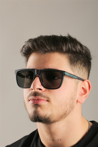 Lacoste L 959S 002 57 Erkek Dikdörtgen Siyah Kemik Güneş Gözlüğü