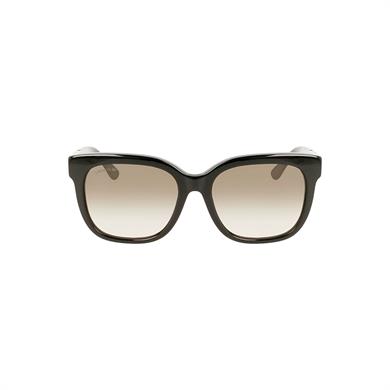 Lacoste L 970S 001 55 Kadın Dikdörtgen Siyah Kemik Güneş Gözlüğü
