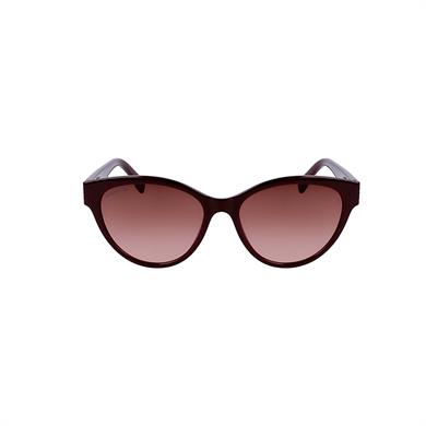 Lacoste L 983S 601 55 Kadın Cat Eye Bordo Kemik Güneş Gözlüğü