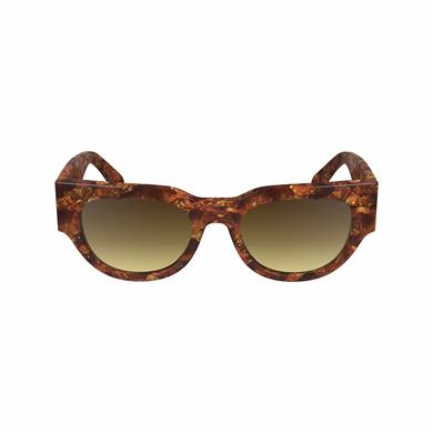 Lanvin Lnv 670s 730 51 Kadın Oval Kırçıllı Kahverengi Kemik Güneş Gözlüğü