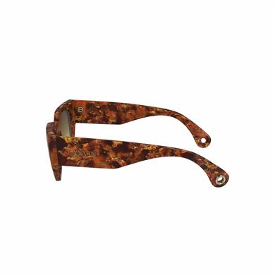 Lanvin Lnv 670s 730 51 Kadın Oval Kırçıllı Kahverengi Kemik Güneş Gözlüğü