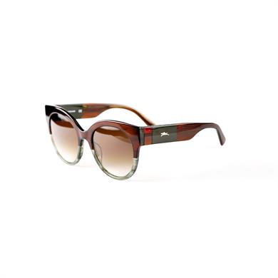 Longchamp LO 673S 235 53 Kadın Kahverengi Yuvarlak Güneş Gözlüğü