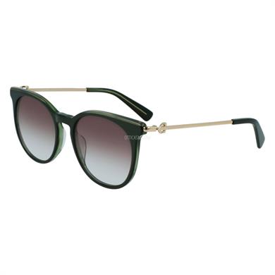 Longchamp LO 693S 300 52 Kadın Yeşil Yuvarlak Güneş Gözlüğü