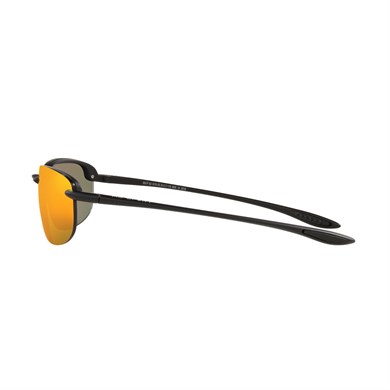 Maui Jim MJ 0407SA 0022M 64 Unisex Polarize Oval Siyah Aynalı Kemik Güneş Gözlüğü