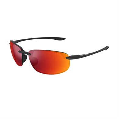 Maui Jim MJ 0407SA 0022M 64 Unisex Polarize Oval Siyah Aynalı Kemik Güneş Gözlüğü