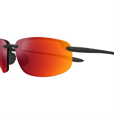 Maui Jim MJ 0407SA 0022M 64 Unisex Polarize Oval Siyah Aynalı Kemik Güneş Gözlüğü