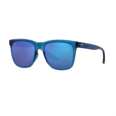 Maui Jim MJ 0602S 001 55 Aynalı Erkek Kare Mavi Kemik Güneş Gözlüğü