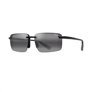 Maui Jim MJ 0626S 002 02 61 Polarize Unisex Dikdörtgen Siyah Kemik Güneş Gözlüğü