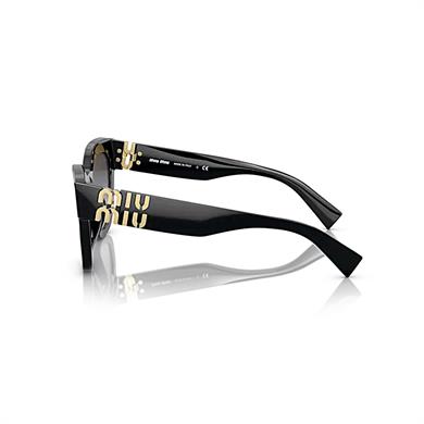 Miu Miu 01YS 1AB5D1 51 Kadın Siyah Cat Eye Kemik Güneş Gözlüğü