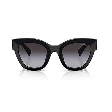Miu Miu 01YS 1AB5D1 51 Kadın Siyah Cat Eye Kemik Güneş Gözlüğü