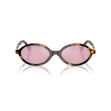 Miu Miu 04ZS VAU50D 50 Kadın Oval Kırçıllı Kahverengi Kemik Güneş Gözlüğü