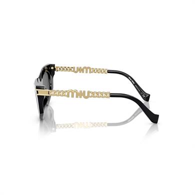 MIU MIU 12WS 1AB5S0 51 Kadın Cat Eye Siyah Kemik Güneş Gözlüğü