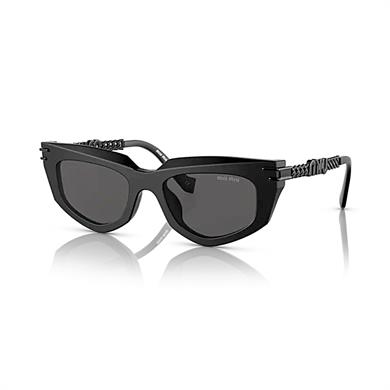 Miu Miu 12WS 1B05S0 51 Kadın Siyah Cat Eye Kemik Güneş Gözlüğü