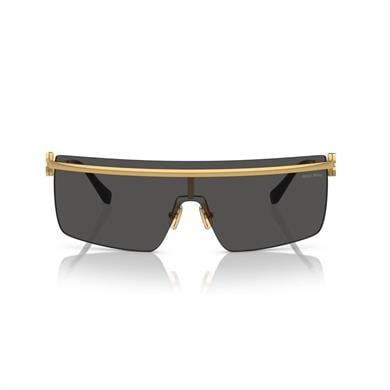 Miu Miu 50ZS 5AK5S0 42 Kadın Geometrik Gold Metal Güneş Gözlüğü