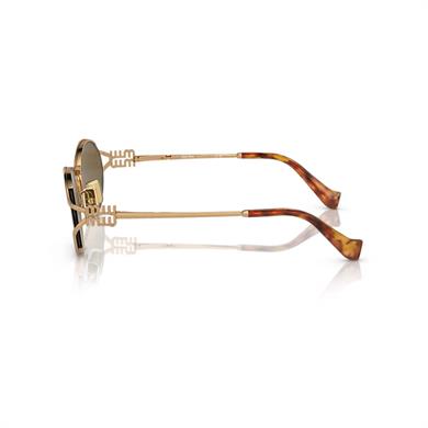MIU MIU 52YS 7OE01T 54 Kadın Oval Bronz  Metal Güneş Gözlüğü