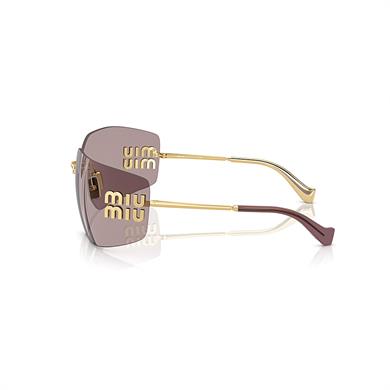 Miu Miu 54YS 5AK06I 80 Kadın Yastık Gold Metal Güneş Gözlüğü 