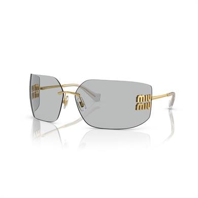 Miu Miu 54YS 5AK30B 80 Kadın Yastık Gold Metal Güneş Gözlüğü