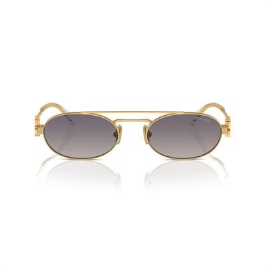 Miu Miu 54ZS 5AK30C 53 Kadın Oval Gold Metal Güneş Gözlüğü