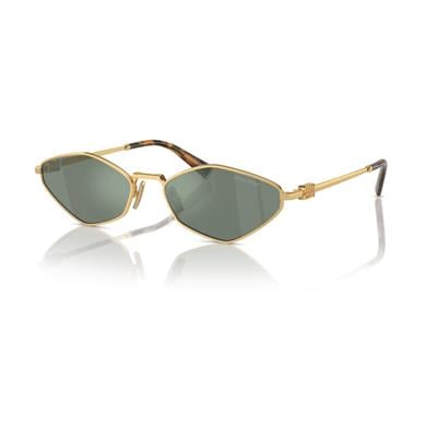 MIU MIU 56ZS 5AK04M 56 Kadın Geometrik Gold Metal Güneş Gözlüğü