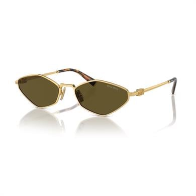 MIU MIU 56ZS 5AK09Z 56 Kadın Geometrik Gold Metal Güneş Gözlüğü