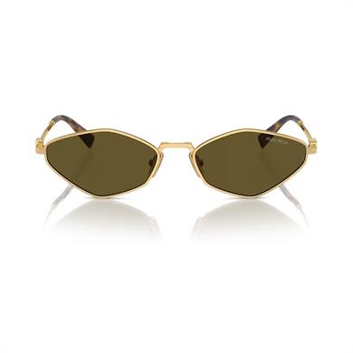 MIU MIU 56ZS 5AK09Z 56 Kadın Geometrik Gold Metal Güneş Gözlüğü