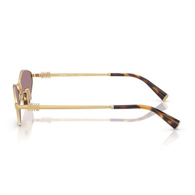Miu Miu 56ZS 5AK20I 56 Kadın Geometrik Gold Metal Güneş Gözlüğü