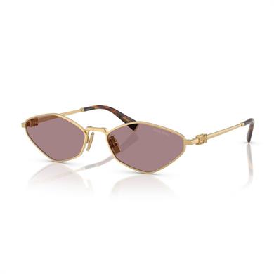 Miu Miu 56ZS 5AK20I 56 Kadın Geometrik Gold Metal Güneş Gözlüğü