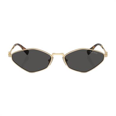 Miu Miu 56ZS ZVN5S0 56 Kadın Geometrik Gold Metal Güneş Gözlüğü