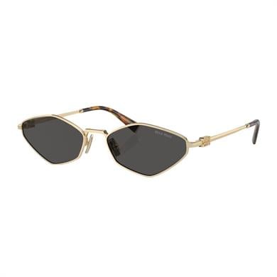 Miu Miu 56ZS ZVN5S0 56 Kadın Geometrik Gold Metal Güneş Gözlüğü