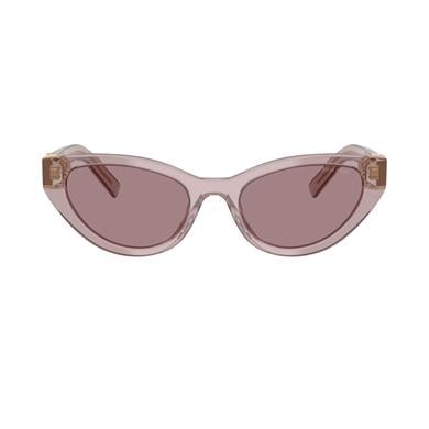 MIU MIU A04S 12W20I 54 Kadın Cat Eye Şeffaf Pembe Kemik Güneş Gözlüğü
