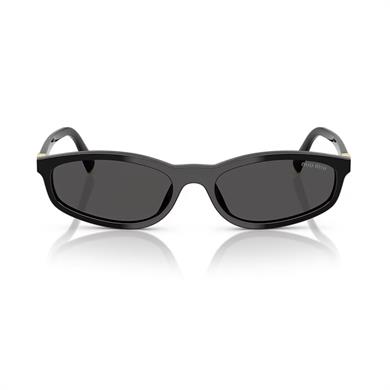 MIU MIU A06S 16K08Z 54 Kadın Oval Siyah Kemik Güneş Gözlüğü
