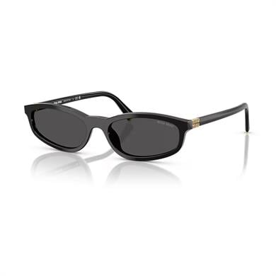 MIU MIU A06S 16K08Z 54 Kadın Oval Siyah Kemik Güneş Gözlüğü