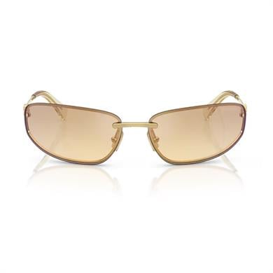 MIU MIU A50S 5AK7R1 68 Kadın Yastık Gold Metal Güneş Gözlüğü