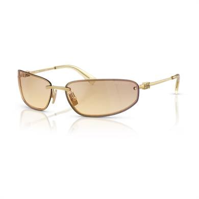 MIU MIU A50S 5AK7R1 68 Kadın Yastık Gold Metal Güneş Gözlüğü