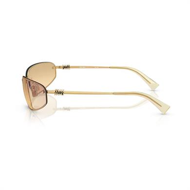 MIU MIU A50S 5AK7R1 68 Kadın Yastık Gold Metal Güneş Gözlüğü